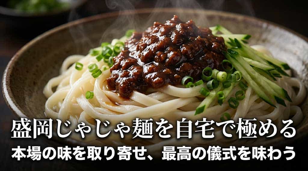 自宅で本場の盛岡じゃじゃ麺とちーたんたんを完璧に味わうための解説スライド表紙