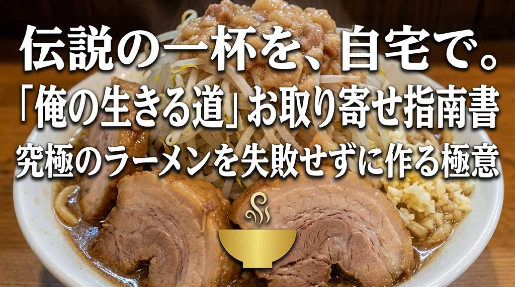 俺の生きる道のお取り寄せラーメンを失敗せずに作る極意をまとめた指南書の表紙画像