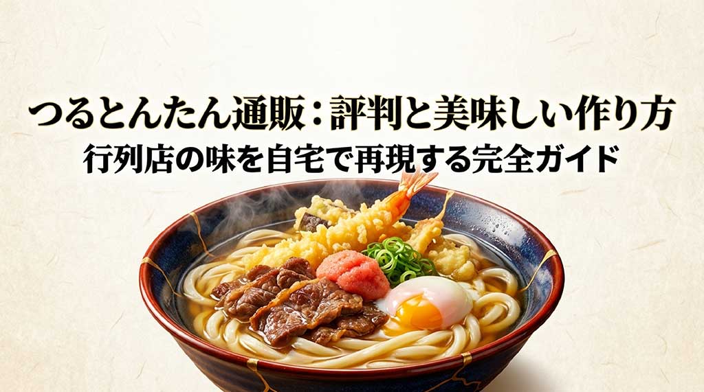 つるとんたん通販の評判と、お店の味を自宅で再現する完全ガイドの表紙画像